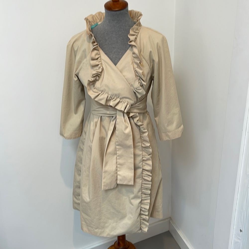 J Crew ruffle lapel jacket. Size 8